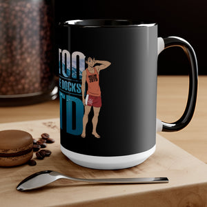 Anime Guy Two-Tone Coffee Mugs, 15oz